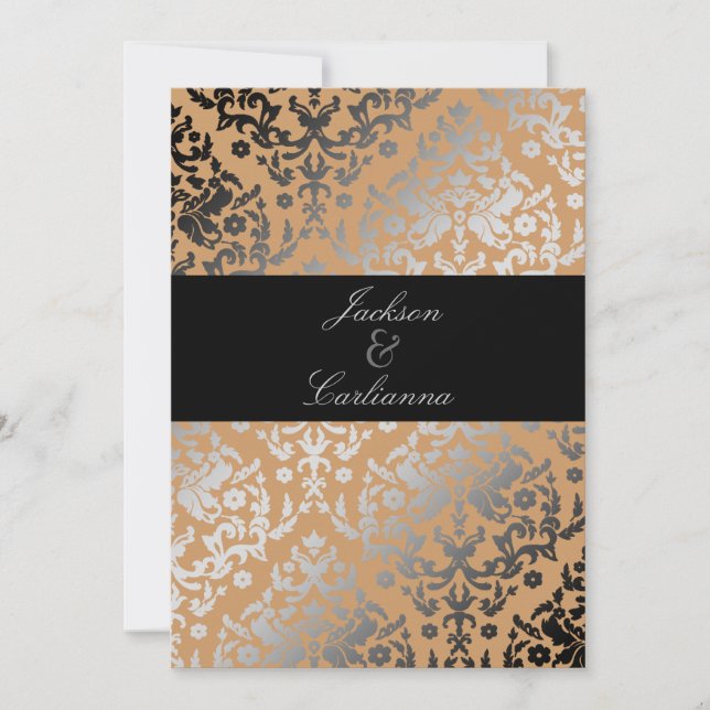 311-Dazzling Damask Wild Cougar Invite (Front)