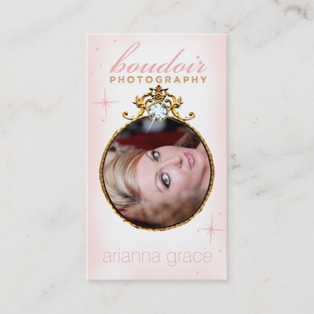 311 Diamond Boudoir Photography Template Business Card (Front)
