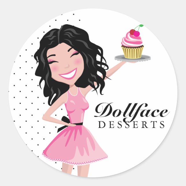 311 Dollface Desserts Kohlie Classic Round Sticker (Front)