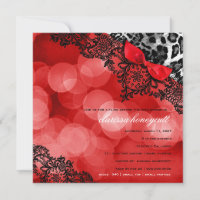 311 Dream in Leopard and Lace Bachelorette Red
