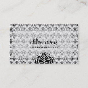 311-ELEGANT GRAY WALLPAPER BUSINESS CARD