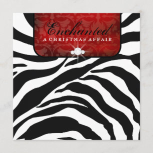 311-Enchanted Red Metallic Paper Invitation