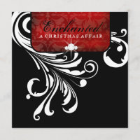 311-Enchanted Red Swanky Swirls Metallic Paper