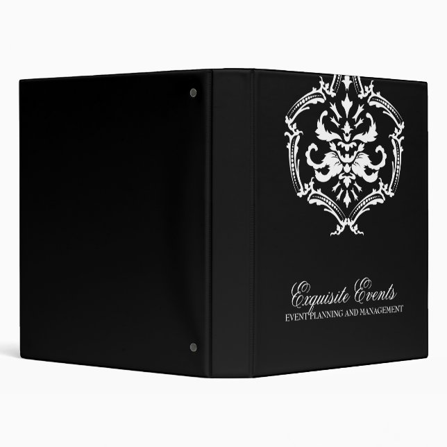 311-Exquisite Damask Black Binder (Background)