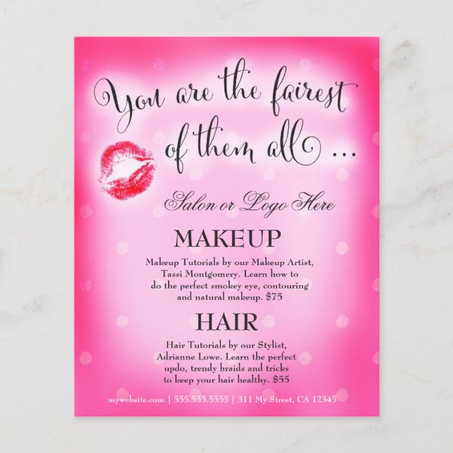 311 Fairest of them All Pink Lip Beauty Flyer (Front)