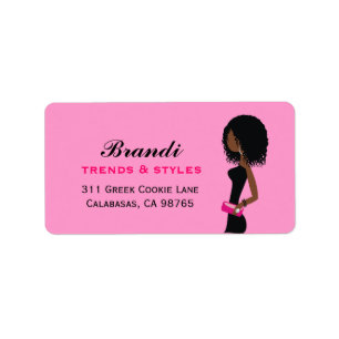 311 Fashionista African American Curly Hair Labels