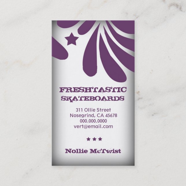 311 Freshtastic Purple Business Card (Front)