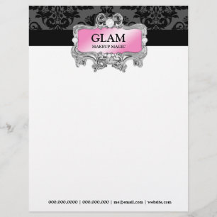 311 Glam Crazy Letterhead Damask