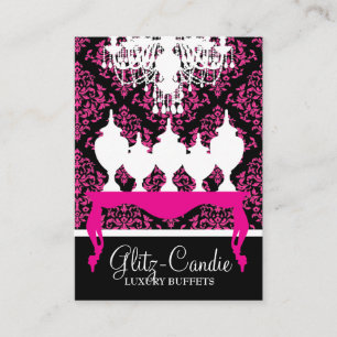 311 Glitzie Candie Pink Table Rococo Place Card