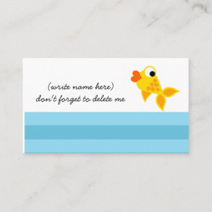 311 GOLD FINZ PLACE NAME CARD