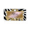 311 Gold Glam Crazy Zebra Address Label