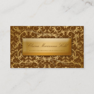 311-Golden diVine #2 Chocolate Brown Business Card