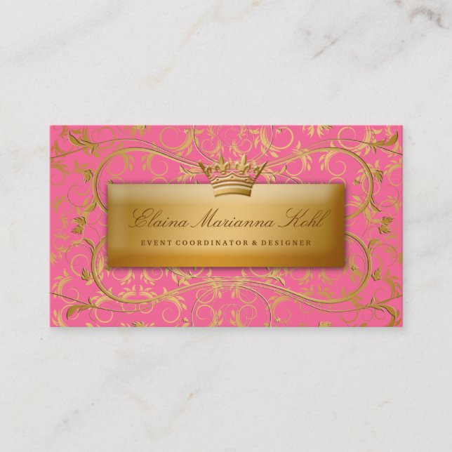 311 Golden diVine #2 Strawberry Brulee Business Card (Front)