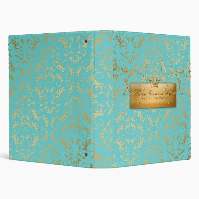311-Golden diVine #2 Turquoise Rapture Binder (Background)