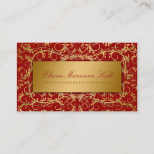 311 Golden Divine Cherry Red Business Card