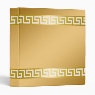311-Golden Greek Key Binder