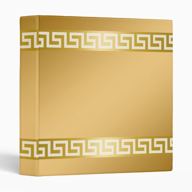 311-Golden Greek Key Binder (Front/Spine)