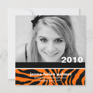 311-Graduation invitation du faire-part  Tiger