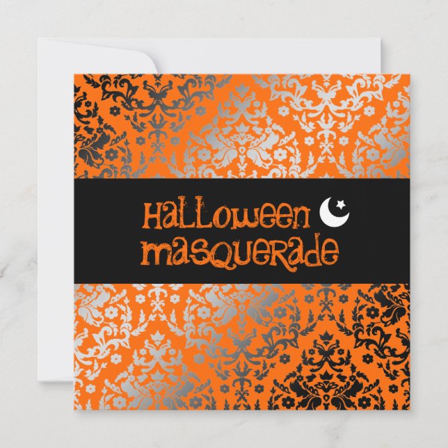 311-Halloween Masquerade Invitation (Front)
