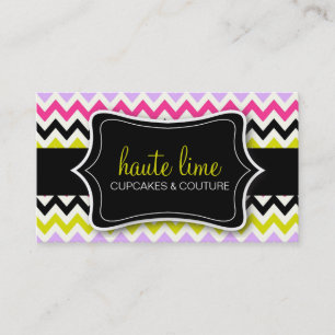 311 Haute Chevron Pattern Business Card