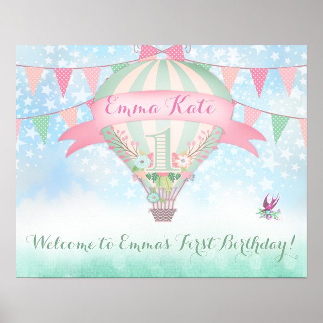 311 Hot Air Balloon Welcome Sign (Front)
