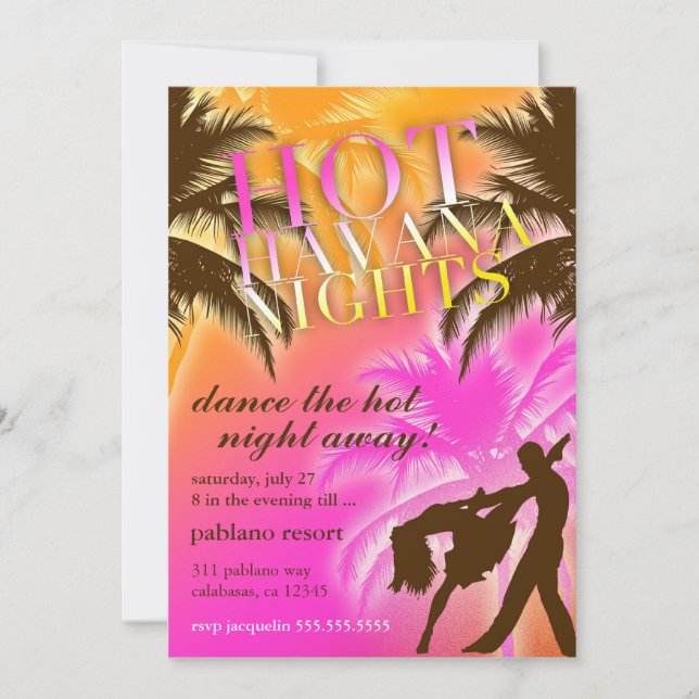 311 Hot Havana Nights Invite (Front)