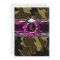 311-Hott Pink Camo Lingerie Shower Invitation
