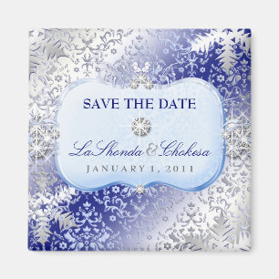 311 Ice Princess Winter Save the Date Magnet