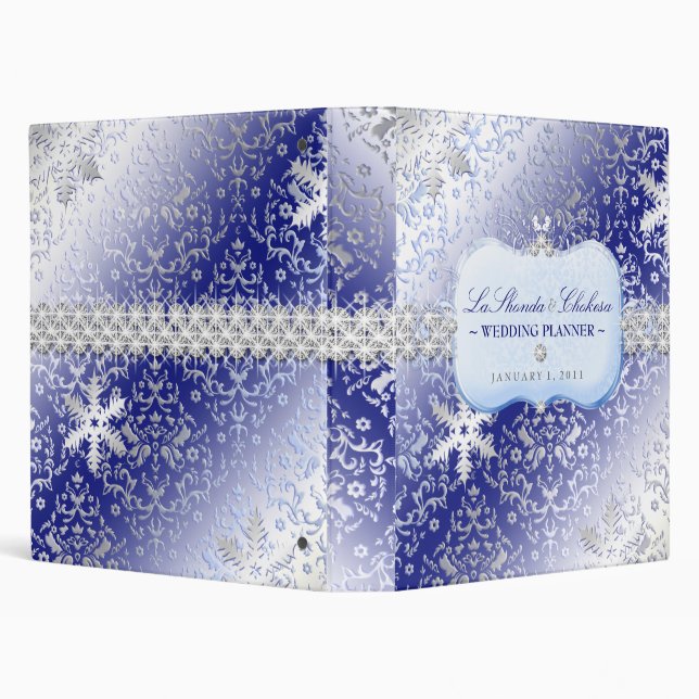 311 Ice Princess Winter Wedding Binder (Background)