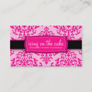 311 Icing on the Cake Hot Pink Black Business Card