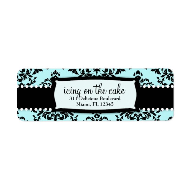 311 Icing on the Cake Something Blue Address Label (Front)