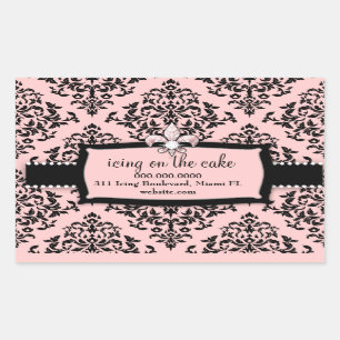 311 Icing on the Cake Sweet Pink Fleur Di Lis Sticker