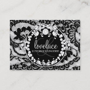 311-Lace de Luxe Circque D' Zebra Business Card