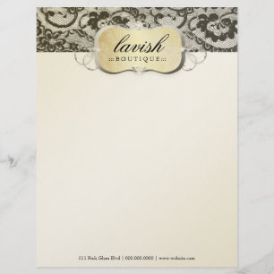 311 Lace De Luxe Gold Lace Letterhead