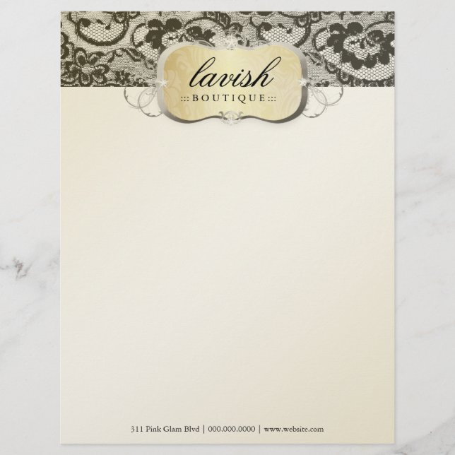 311 Lace De Luxe Gold Lace Letterhead (Front)