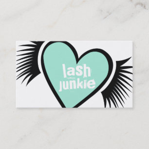 311 Lash Junkie MINT GREEN Appointment Card