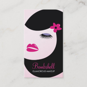 311-Lash / Makeup   Hot Pink Purple Shadow Appointment Card