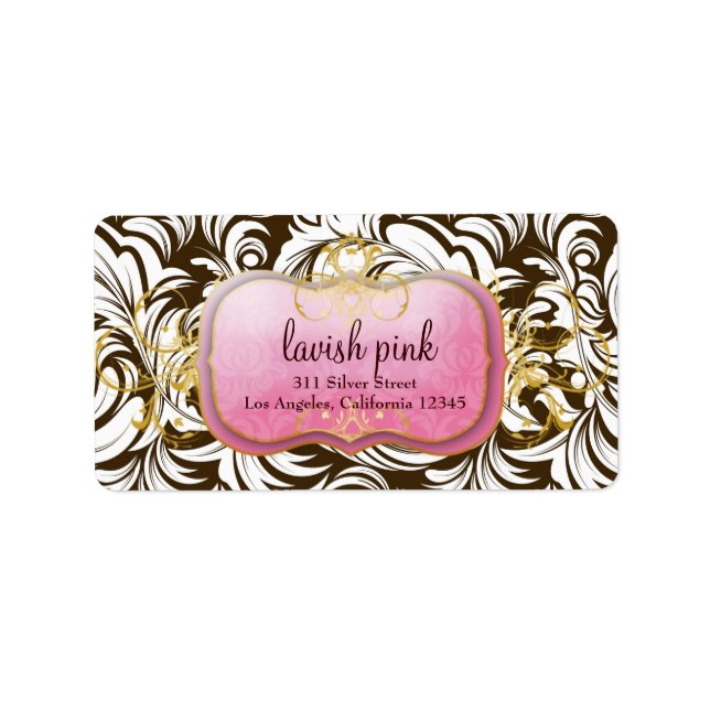311 Lavish Pink Brown Étiquette (Devant)