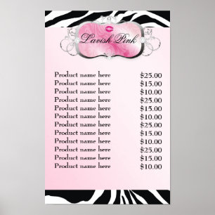 311 Lavish Pink Kisses Sassy Sweets Poster