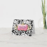 311-Lavish Pink Plate | White Leaves