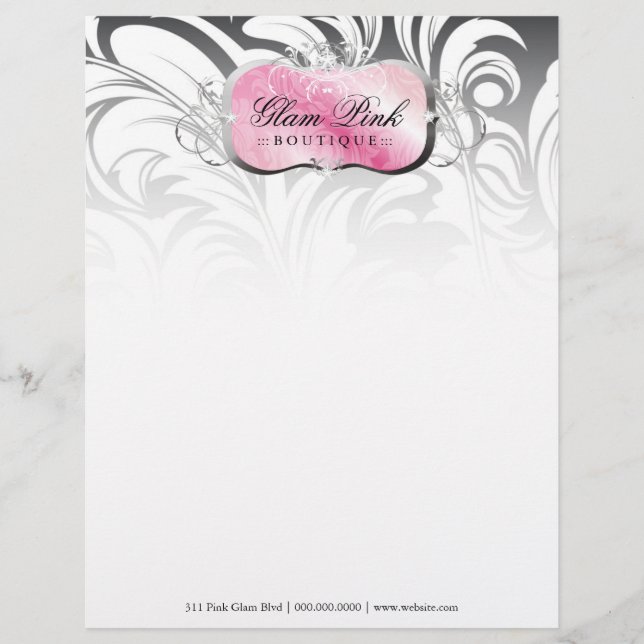 311-Lavish Pink Platter | Silver Letterhead (Front)