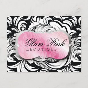 311 Lavish Pink Platter Silver Postcard