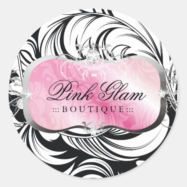 311 Lavish Pink Platter Silver Stickers (Front)