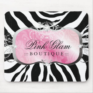 311 Lavish Pink Platter Zebra Mousepad
