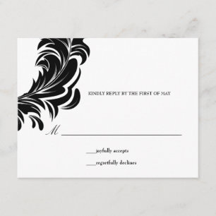 311-Lavishly Lainey Black RSVP Card