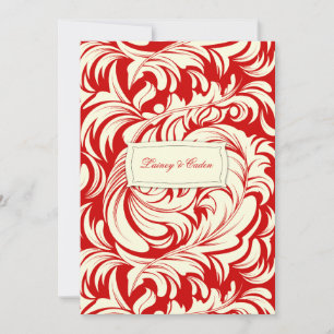 311-Lavishly Lainey Red Invitation