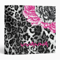 311-Le Plush Fleur - Hott Pink Funky Leopard