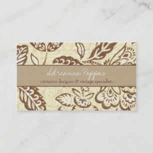 311 LEMON FLORAL VINTAGE BUSINESS CARD