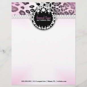 311 Leopard-Tique Pink Fade Letterhead