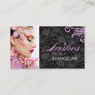 311 Lilac & Lace Lashes By Business Card
